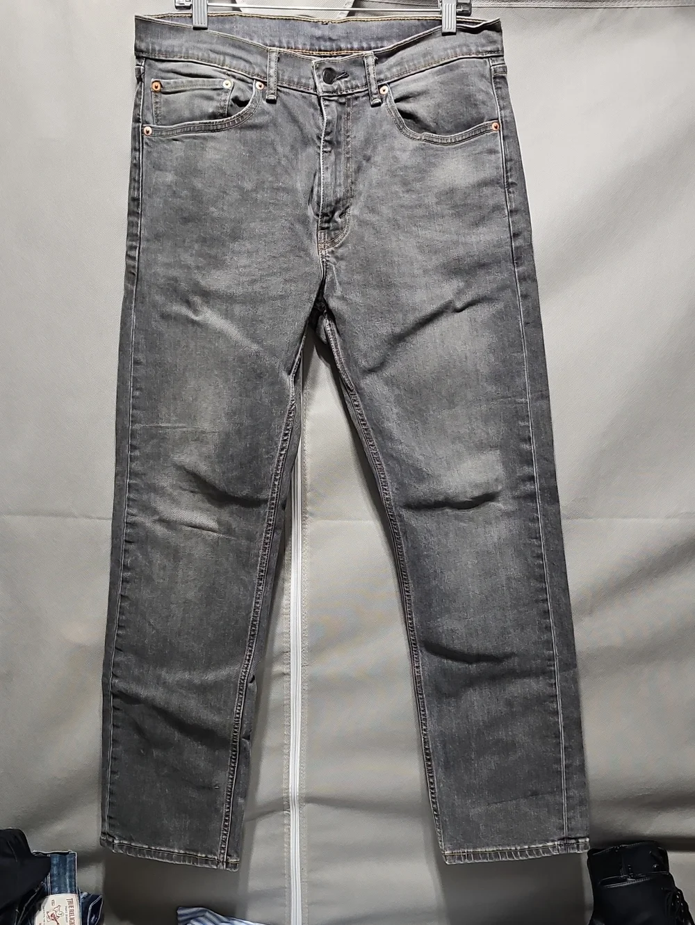 Levi's Men's Washed Gray Slim Straight Jeans